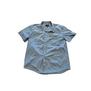 Hurley Mens‎ Shirt Short Sleeve  Blue Solid Pattern Size 2XL Beach Surf EUC